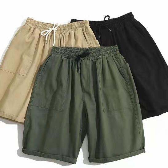 codff51906at-seluar-pendek-lelaki-2023-summer-new-style-mens-cargo-pants-shorts-japanese-straight-casual-pants-trendy-loose-sports-five-point