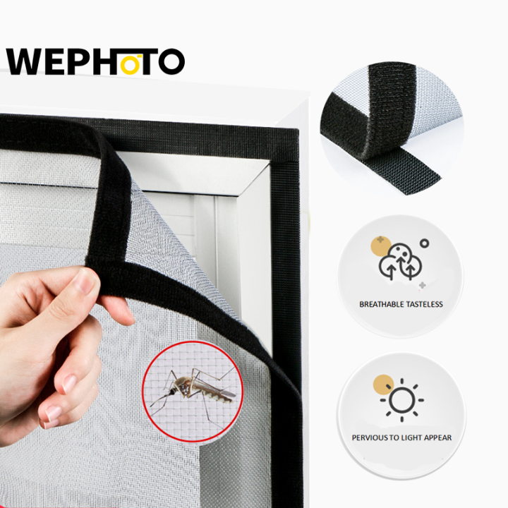 WEPHOTO Window Screen Replacement DIY Custom Adjustable Fiberglass