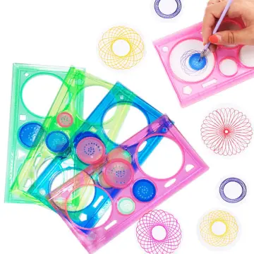Spiral Art Kit Gear Design Ruler Kit Children Geometric Ruler