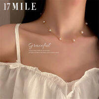 17MILE Trendy Elegance เสน่ห์สร้อยคองบจำลองไข่มุกลูกปัด Choker สร้อยคอผู้หญิง2021เครื่องประดับ