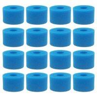 16Pc Pool Filter For Intex Pure Spa Reusable Washable Foam Hot Tub Filter Cartridge S1 Type