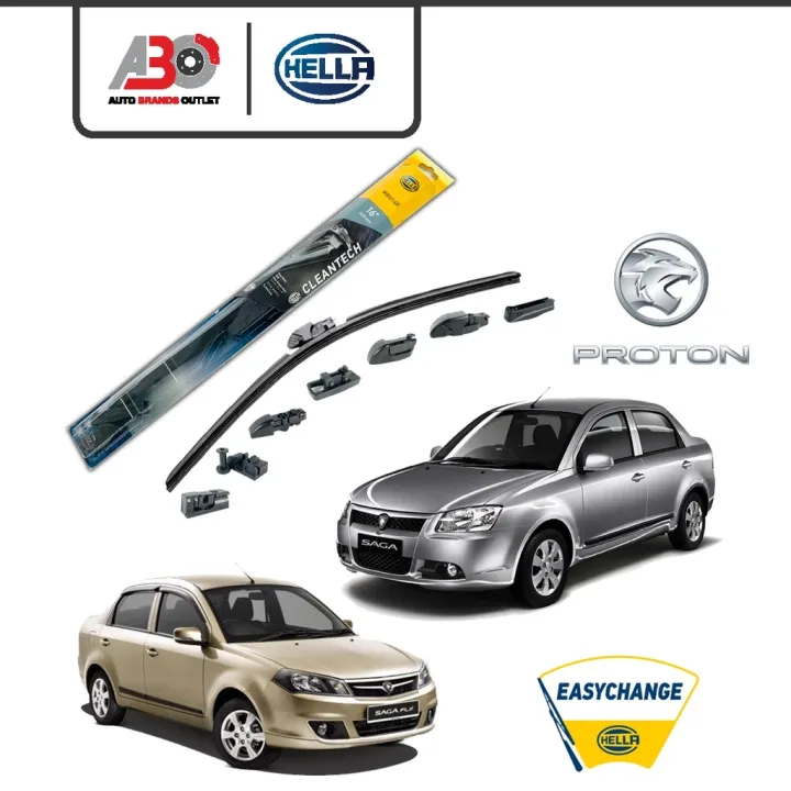 car wiper HELLA Nanotechnology Wiper Blades Set Proton Saga All Gen