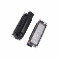 Car LED White Number License Plate Lights For Renault Megane 3 Clio Laguna 2 Megane 3 Twingo Master Vel Satis