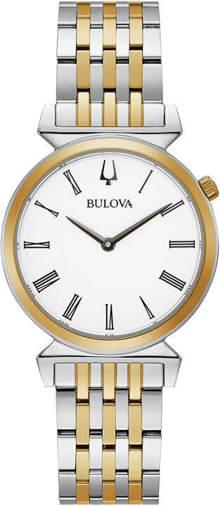 Bulova Classic Quartz Ladies Watch, Stainless Steel, Two-Tone (Model ...