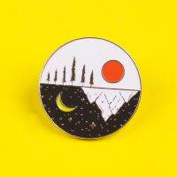 Mountain Adventure Badges On Backpack Pins For Clothes Wild Hiking Travel Brooches Natral Travel Badge metal Jean Decoration