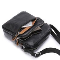 Mens Genuine Cowhide Leather Crossbody Bags for Men Shoulder Bag Men Leather Fashion Mens Bags Male Travel Handbags