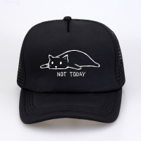 2023 New Cute kitty women hat not today Print Letter Baseball caps Summer cool trucker cap men hip hop streetwear snapback hats Versatile hat