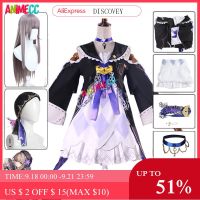 【LZ】☞✽▬  ANIMECC-Hero Honkani Star Rail Cosplay Costume para Mulheres Peruca Tatuagem Adesivo Chapéu Vestido de Jogo Anime Halloween Party Outfits Menina