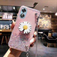 เคสโปร่งใสแฟชั่นพร้อมส่งเคส A58NFC A98 A58 OPPO A78NFC กากเพชรส่องแสงเป็นประกายวิบวับเคส Oppo ดาว4G พร้อมสายคล้องคอพับได้เคสโทรศัพท์ OPPOA58 NFC