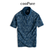 Áo polo nam Tropical Leaves cooPure 100% cotton, thiết kế mới mẻ NO.2713 4 thumbnail