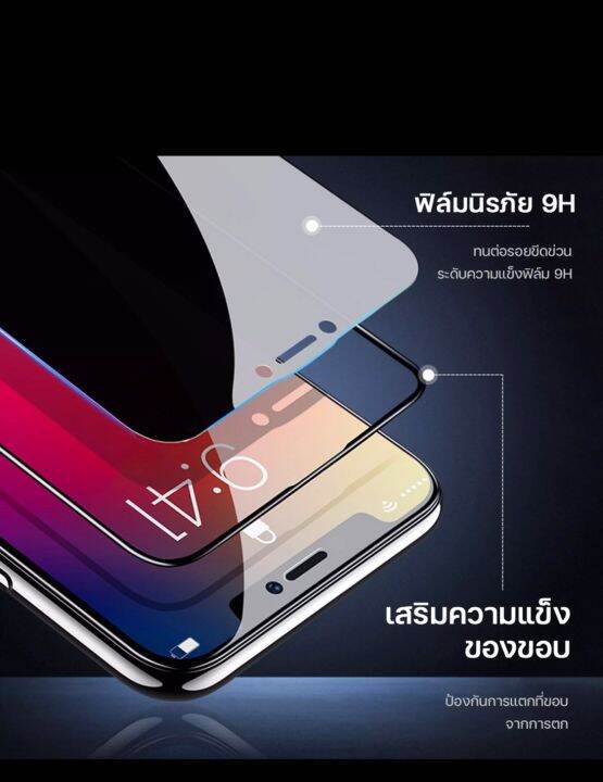 แอปเปิลip14-6-1-ip14plus-6-7-14pro-ip14promaxprivacy-glass-ฟิล์มกระจกนิรภัยกันรอยแบบเต็มจอ-ฟิล์มกันมอง-กันมอง-กระจกนิรภัย9h-ip14-6-1-ip14plus-6-7-ip14pro-ip14promax-full-glue-f-b