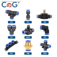 ☋♧♞ 1PCS PU/PY/PV/PZA/PE Pneumatic Fitting Pipe Tube Air Quick Fittings 4mm 6mm 8mm 10mm 12mm 14mm Water Push In Hose Couping