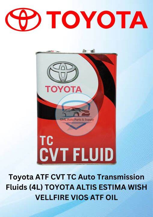 ORIGINAL TOYOTA CVT FLUID TC TRANSMISSION OIL 4L | Lazada PH