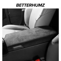 BETTERHUMZ Alcantara Wrap For Lexus ES ES200 ES260 Es300h Car Center Armrest Box Panel ABS Cover Trim Sticker Car Accessories