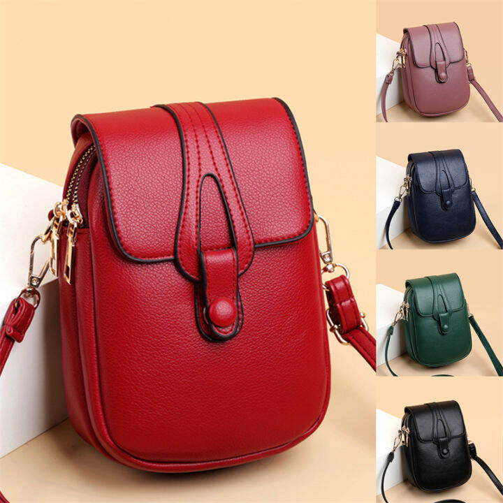 Mirandaf Gilesz Shop Women's PU Leather Crossbody Shoulder Bags Retro