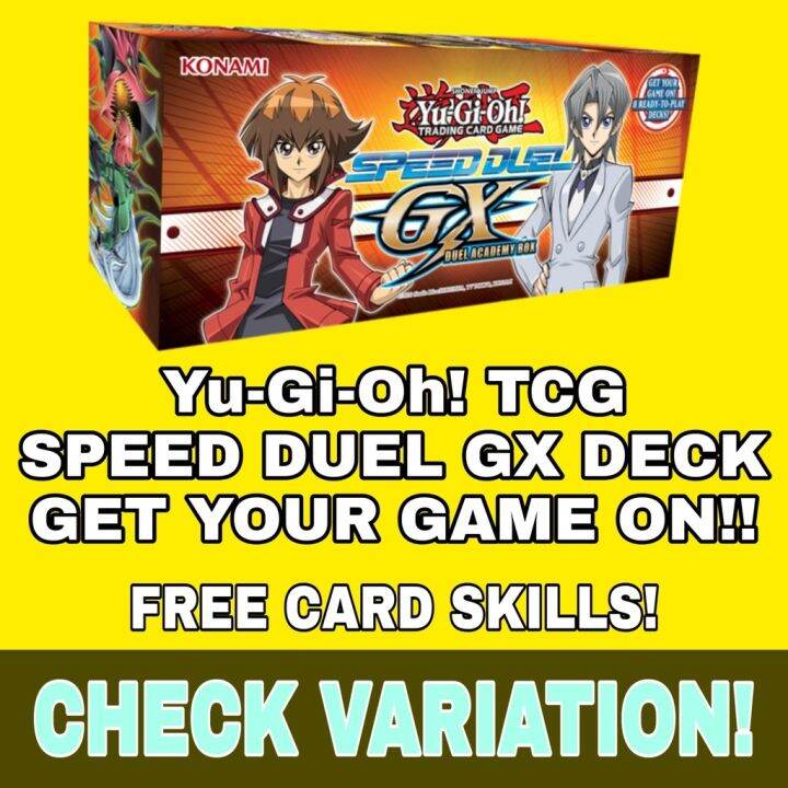 Yugioh! TCG Speed Duel GX Duel Academy Box Deck w/ Free Card Skills