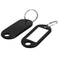 Key Ring Tags(100pcs black)