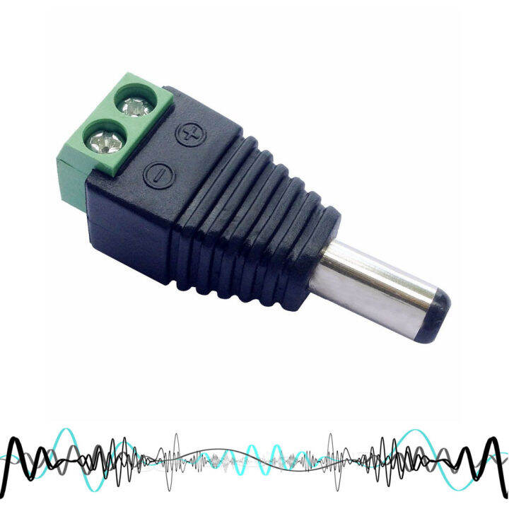 12V DC Male Power Balun Plug Connector for CCTV Camera Male DC Plug BNC