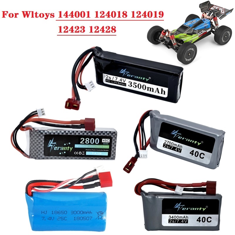 HIGH POWER RC Car Lipo Battery 7.4V 3500mAh Max 60C For Wltoys 12428 12423 RC Ca
