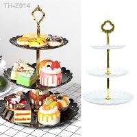 ஐ◐℗ European Three-layer Cake Stand Wedding Party Dessert Table Candy Fruit Plate Cake Self-help Display Home Table Decoration Trays