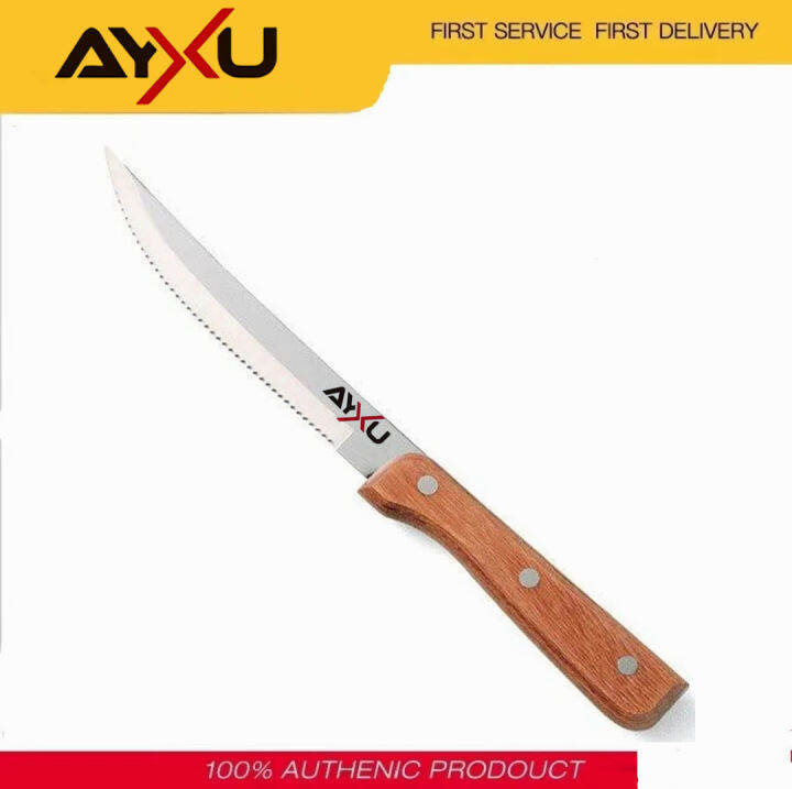Ayxu Small Bread knife with stainless steel Wood handle Lazada PH