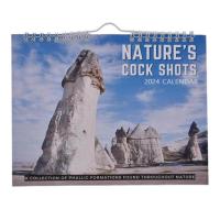 Natures Dicks Calendar 2024 Hangable Funny Calendars 2024 Monthly Calendar Wall for Family Planner Prank Gift Organizing &amp; Planning Wander Through Natures Beauty charming