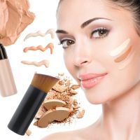 【cw】 Inclined Top Pro Powder Concealer Brush Foundation Face Makeup Make Up Kit Lightweight Cosmetic Space saving ！