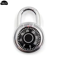 Round Rotary Digit Combination Padlock Round Number Code Lock Safe Security Zinc Alloy