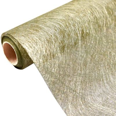 Table Runner Metallic Fiber Non-Woven Fabric for Wedding Party Table Decoration Gift Floral Wrapping,30cmx10M