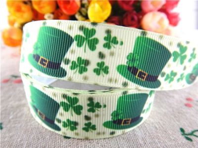 ใหม่7/8 "(22มม.) St.patrick S Day ริบบิ้น Grosgrain ริบบิ้นวันหยุดเครื่องประดับผม5หลา Wq14030312