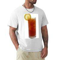 A Glass Of Iced Tea T-Shirt Anime T-Shirt Tops T-Shirts For Men Cotton