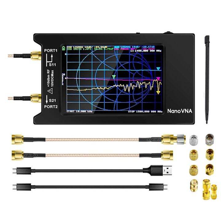 NanoVNAH4 Vector Network Analyzer with Extra SMA Calibration HF VHF