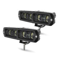 ทางวิบากไฟบาร์ LED 8D 12V 24V 20W 6000K ไฟสปอตสำหรับรถบรรทุกมอเตอร์ไซค์4x4ไฟตัดหมอกการขับขี่รถยนต์