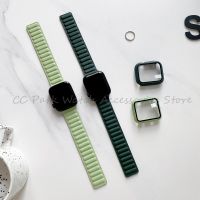 ?️‍?CC Park⌚สายคล้องและเคสกระจกหนังใช้ได้กับนาฬิกา Apple รุ่น Ultra 8 7 6 SE 5 4 3 2 1สำหรับ IWatch ขนาด49มม. 45มม. 41มม. 44มม. 40มม. 42มม. 38มม. อุปกรณ์เสริมสายรัดข้อมือนาฬิกาข้อมืออัจฉริยะ