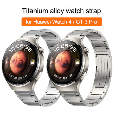สายนาฬิกาข้อมืออัลลอย22Mm ไทเทเนียมสำหรับนาฬิกา HUAWEI สายรัดข้อมือ4 Pro GT 2 3 Pro 46มม. สายสำรองสายโลหะ Huawei