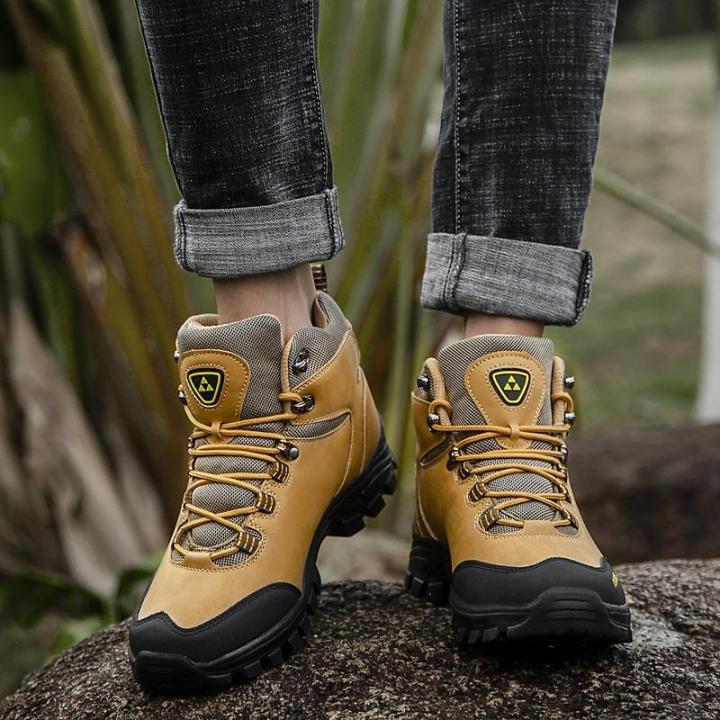 รองเท้าทำงานผู้ชาย-รองเท้าต่อสู้ป้องกันการเจาะกันลื่น-รองเท้าทหารกันกระสุน-รองเท้าเดินป่า-รองเท้านิรภัยในการทำงานกลางแจ้ง