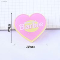 ✔✐□ Barbie Pink Love Acrylic Clip Cute Mini Gradient Portable Test Paper Clip Students Office Stationery Folder Hand Account Clips
