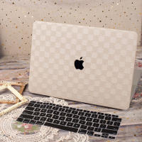 หนังสีขาวครีมและสีกากีสไตล์อินเคสสำหรับ Macbook 2023อากาศ15 M2 A2941 A2681 M2 13.6นิ้ว2022 2020 Air/ Pro 13 14 A2337 A2338 A2779ปกหนัง PU A2442แผ่นครอบแป้นพิมพ์