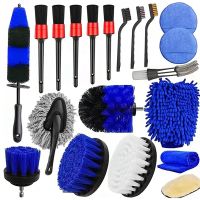 20 PCS Car Detailing Brush Kit, Car Detail Cleaning Brush for Wheel, Exterior Interior Auto Detailing Brushes Set