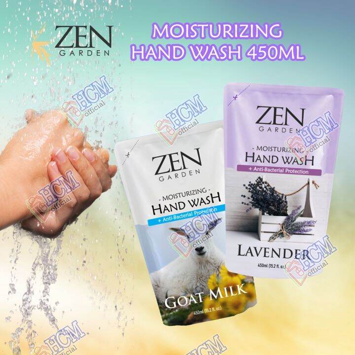 ZEN GARDEN HAND WASH MOISTURIZING + ANTIBACTERIAL PROTECTION 450ML