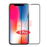 【 AN boutique 】 3ชิ้น3D เต็มฝาครอบกระจกนิรภัยสำหรับ iPhone 11 12 Pro Max 12มินิป้องกันหน้าจอฟิล์มป้องกันสำหรับ iPhone XR X XS Max กรณี