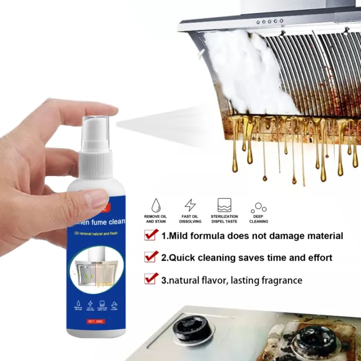 30/50 Ml Professionl Kitchen Oil Stain Cleaner Range Hood Cleaner To