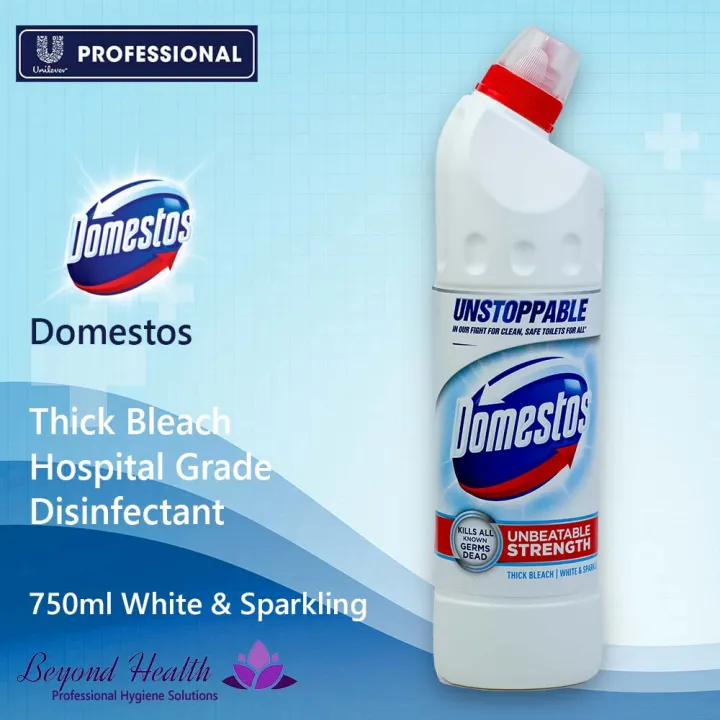 Domestos Original Thick Bleach White & Sparkle Hospital Grade