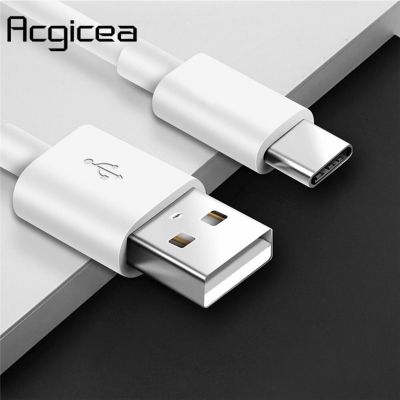 [HOT RUXMMMLHJ 566] USB C ประเภท-C USB-C 1M 2M 3M 2.4A Quick Charge ข้อมูลสายชาร์จสำหรับซัมซุง S10 S9 Huawei P30 P20 Xiaomi Mi 9โทรศัพท์มือถือสายโทรศัพท์