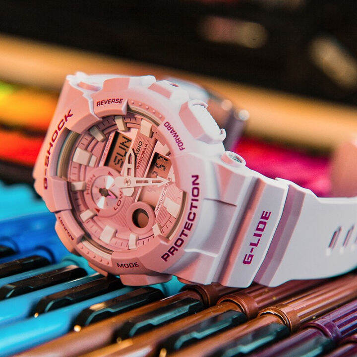 พร้อมส่ง-นาฬิกาข้อมือผู้หญิง-digital-g-shock-รุ่น-gax-100csa-4a-นาฬิกา-นาฬิกาข้อมือ-นาฬิกากันน้ำ-สายเรซิ่น