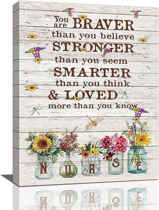 Nurse Office Wall Art Medical Flower Floral Pictures Gifts for Nurse Medical Staff Team