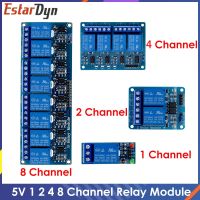 โมดูลรีเลย์5V 1 2 4 8ช่องสัญญาณพร้อมออปโต้คัปเปลอร์รีเลย์โมดูล1 2 4 8ทางรีเลย์สำหรับ ARDUINO