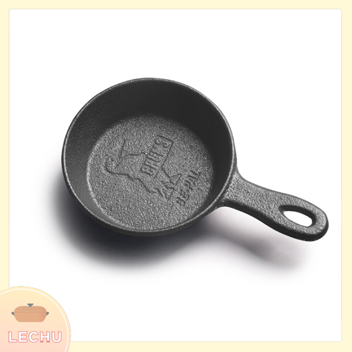 🥪 LECHU🍟 8.5CM Cast Iron Skillet Nonstick Mini Egg Frying Pan for Kitchen Cookware Lazada
