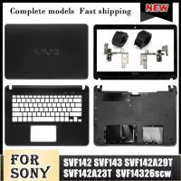 NEW Laptop LCD Back Cover/Front Bezel/Hinges/Plamrest/Bottom Case For SVF142 SVF143 SVF14326SC SVF143A1QT Series No Touch Black ⚡️?