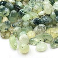 50g/Pack Natural Green Prehnite Stone Chip Gravel Quartz Crystals Degaussing Home Room Decoration Aquarium Fish Tank Fengshui Cables